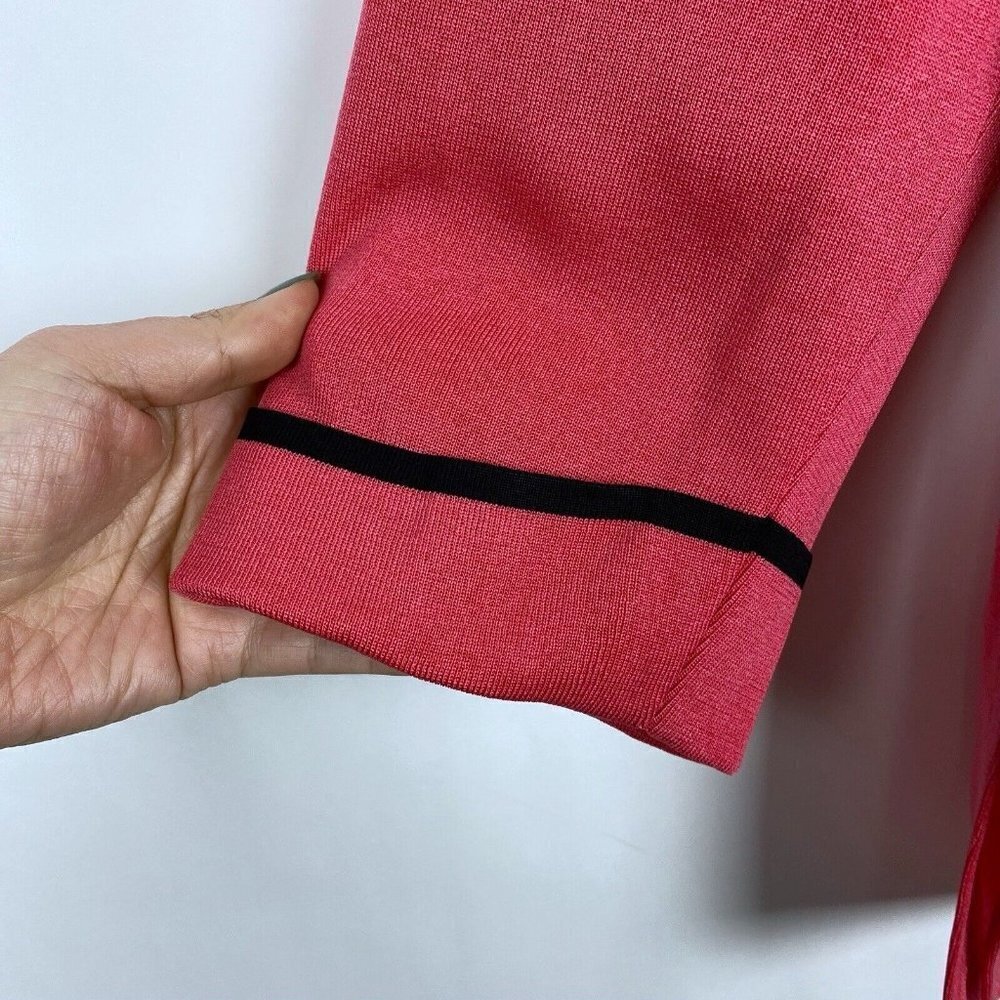 Exclusively Misook Jacket Pink Collared Faceted B… - image 7